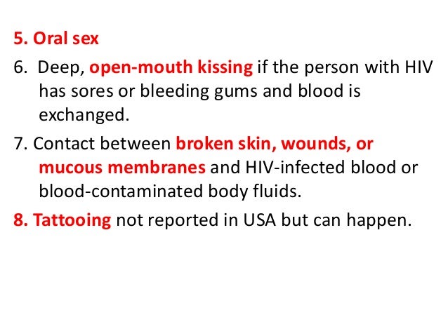 Hiv oral sex kissing Free nudist swinger porn